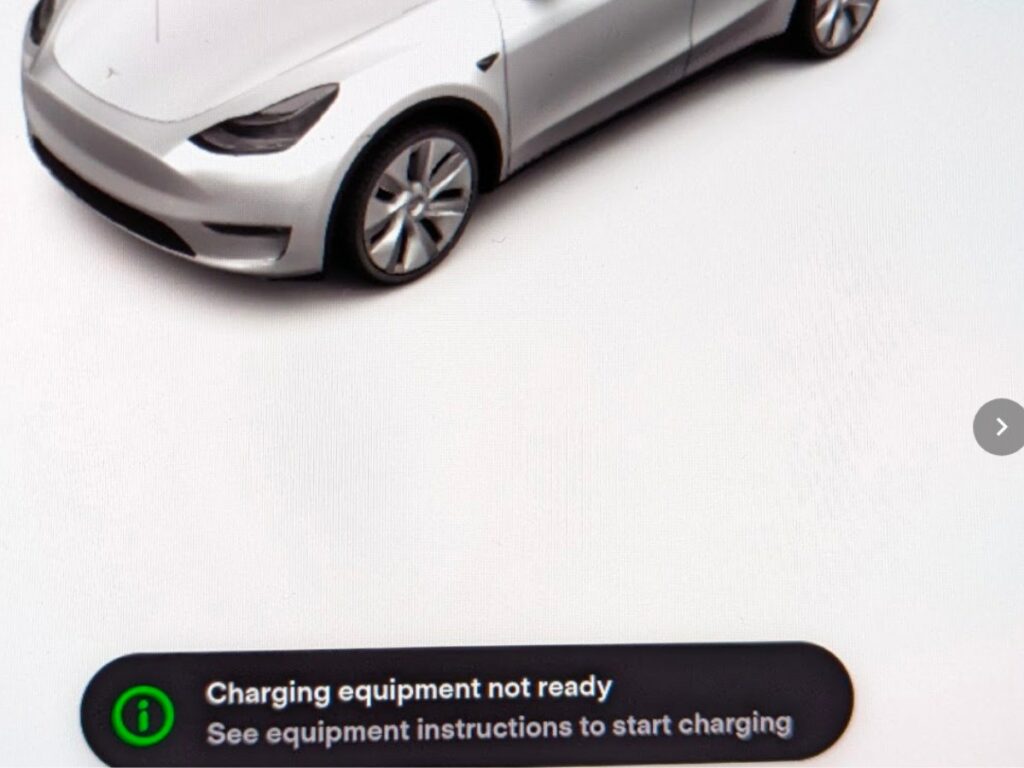 Tesla Charging Equipment Not Ready